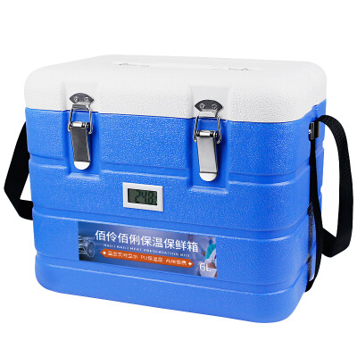 

BILIM car insulation box medical supplies refrigerator vaccine breast milk insulin outdoor portable car dual-use fresh box temperature display with strap buy one get ten 6 liters