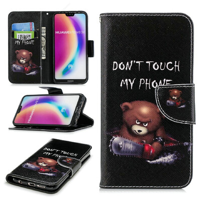 

BEFOSPEY Painting PU LeatherSoft TPU Card Slot Stand Wallet Case For Huawei P20 Lite584