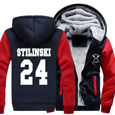 

2018 New STILINSKI 24 Print Fashion Hip Hop Winter Thick Hoody Men Teen Wolf Mens Sportswear Harajuku Plus Size  Hoodies Jacke