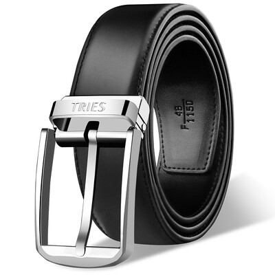 

Talented Mens Belt Business Casual Mens Leather Pin Buckle Belt Belt Mens C2011 Black