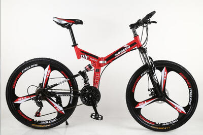 

KUBEEN mountain bike 26-inch steel 21-speed dual disc brakes variable speed bicycle