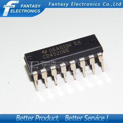 

10PCS CD4520BE DIP16 CD4520 DIP new&original IC free shipping