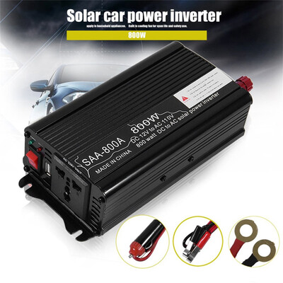 

800W Модифицированный инвертор синусоидальной волны DC12V для AC220V Автоматический инвертор высокой мощности Преобразователь эффе