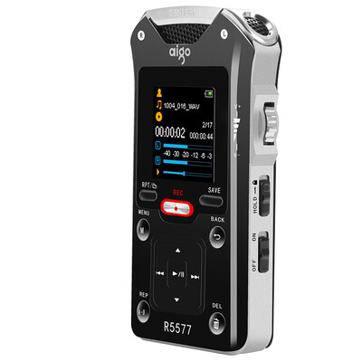 

Patriot aigo Voice Recorder R5577 Professional 50 meters Distance Recording Wireless Recording MP3 Player Learning Conference Interviewing Forensics Large capacity 32G Black