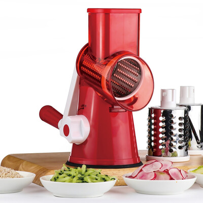 

Drum-type Hand-operated Vegetable Shredder Device