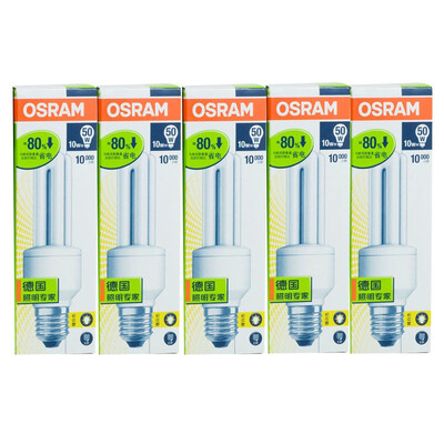 

Супермаркет] [Jingdong Osram (OSRAM) стандарт теплый белый E27 10W CFL пять средств