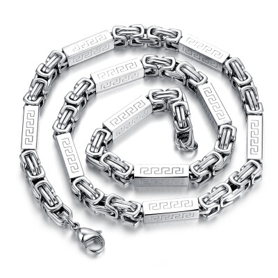 

Yoursfs® New Stainless Steel Necklace Unique Jewelry Mens Classical Titanium Steel Chain