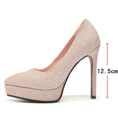 

size 34-43 New Spring Autumn Women Shoes Fashion Woman Pointed Toe Super High Heels Platform ladies fashion sexy nightclub Pumps