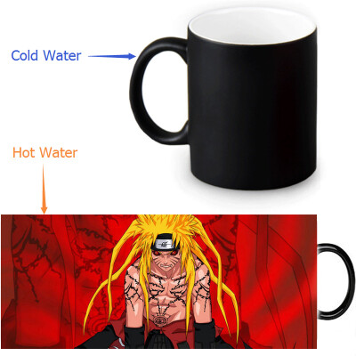 

Naruto 350ml/12oz Heat Reveal Mug Color Change Coffee Cup Sensitive Morphing Mugs Magic Mug Milk Tea Cups