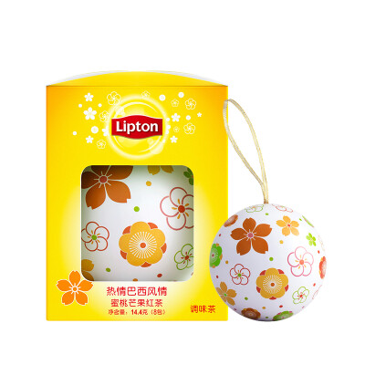 

Lipton Lipton Tea Spring Limit Cherry Blossom Ball Теплый бразильский стиль Персиковый манго Черный чай, ароматизированный чай 8 пакетов 14,4 г Независимый мешок с треугольным мешком