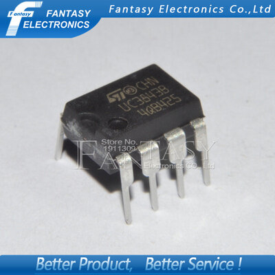 

10PCS UC3843B DIP8 UC3843BN UC3843 DIP new and original IC free shipping
