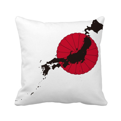 

Japanese Emblem Map Pattern Square Throw Pillow Insert Cushion Cover Home Sofa Decor Gift