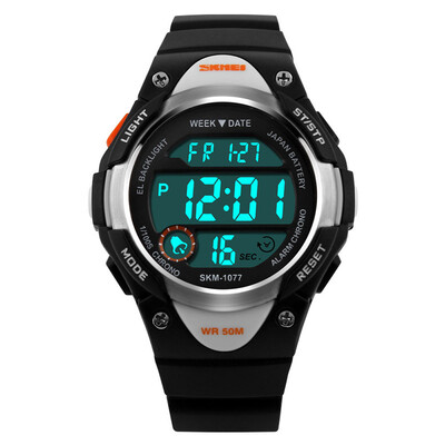 

SKEMI 1077 Outdoor sports in girls boys kids digital stopwatch alarm led waterproof watch