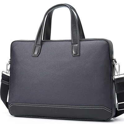 

Goldlion Mens Tote Bag Fashion Business Bag Simple Mens Handbag MB1381040-1154 Dark Blue