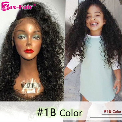 

Deep Curly Lace Front Wig Brazilian Virgin Glueless Lace Front Human Hair Wigs For Black Women With Baby Hair 130 Density Zax Hair