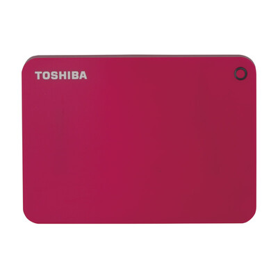 

TOSHIBA 3TB USB30 mobile hard drive CANVIOTM ADVANCE V9 series 25 inch vibrant red fashion colorful encryption security