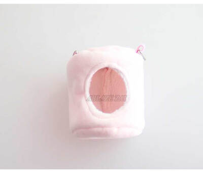 

Small Animal Tree House Cute Candy Color Velvet Hamster Bedding