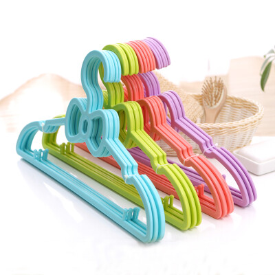 

Bingyou childrens hanger clothes hanging clothes support plastic dry&wet no trace clothes rack clothes rack hangers 10