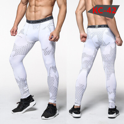 

camouflage Fitness pants male Elastic force Fast drying Sports pants Run Riding Basketball Physical exercise Tight trousers
