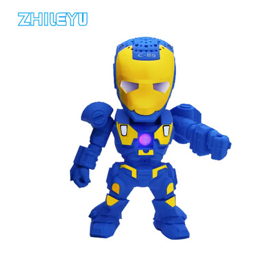 

New C-89 Iron Man Wireless Bluetooth Speaker Mini Portable LED Robot Wireless Phone Speaker Card Mini Subwoofer