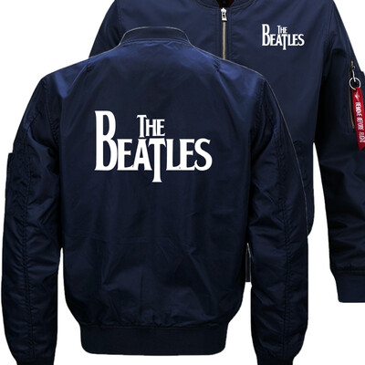 

The beatles Bomber Flight Flying Jacket Winter thicken Warm Zipper Men Jackets Anime Mens Casual Coat