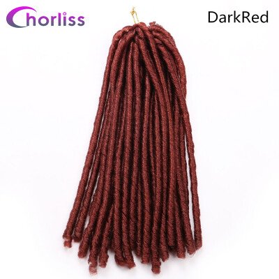 

Chorliss 14" 30strandsPc Dreadlocks Ombre Synthetic Crochet Twist Braids Hair Extensions Low Temperature Fiber Soft Dread Hair