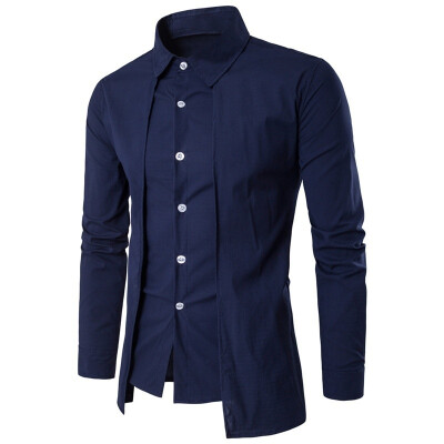 

4 Color New Shirt Shirt Cardigan Slim Fit Shirt Long Sleeved Casual Pure Color Shirts