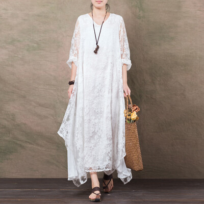 

Весенняя новая кружевная юбка Vintage Style Floral Cut Dress