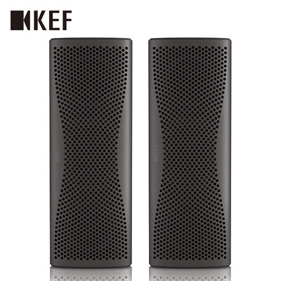 

KEF MUO Mini Bluetooth Speaker Gift Set Storm Pair Gifts Stereo Link Sound Cordless Bluetooth Portable Speaker High Resolution Co-axial SoundSpeaker