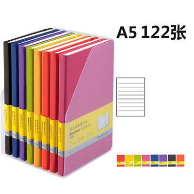 

Coix A5 122 sets of leather notebook notepad diary conference book C5902T 8 assembly colors
