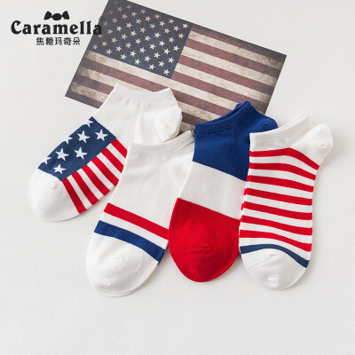 

Caramella socks mens boat socks casual sports cotton socks comfortable breathable shallow mouth socks 53454 maple leaf code