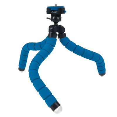 

Fotopro RM-100-1F Octopus Tripod Mobile Phone Tripod Mobile Phone Strap Mobile Phone Triangle Camera Camera Tripod Camera Stand Mini Tripod Blue