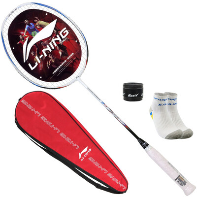 

Li Ning LI-NING бадминтон ракетка 5U ультра-свет серия одиночный шторм WS500 синий синий (уже резьбовые)