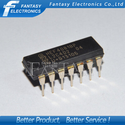 

10PCS HEF4081BP DIP HEF4081 DIP14 new and original IC free shipping