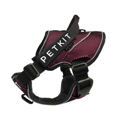 

Petite Explosion-proof chest strap vest dog leash dog chain dog rope collar rose powder black