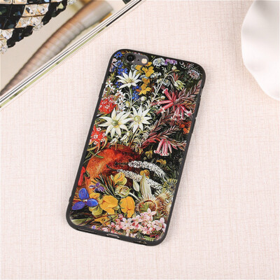 

Винтаж цветы камелии мягкий тонкий крышка для iphone 6 6s 7 8 плюс силиконовый ультра тонкий телефон чехол для IPhone 5 5s se