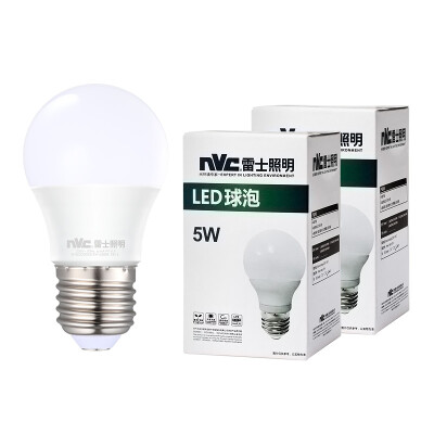 

NVC LED bulb bulb 5W E27 large screw light source energy saving lamp Huangguang 3000K