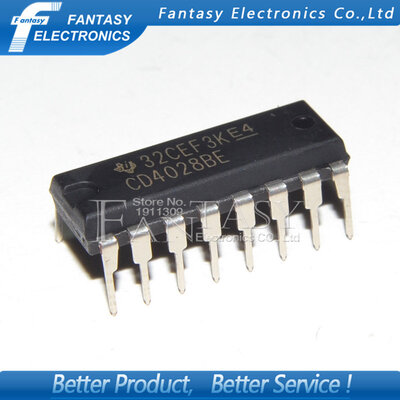

10PCS CD4028BE DIP16 CD4028 DIP new&original IC free shipping