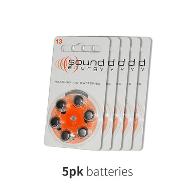 

2018 Brand New 30 PCS / 5 Cards Высокопроизводительные слуховые аппараты Батареи для цинковых батарей 13 / A13