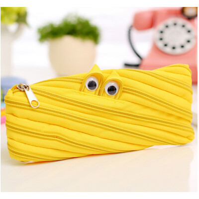 

Pencil Case Cute Solid Color Simple Pencil Bag Pencil Case Zipper Bag Stationery Pouch Pen Holder Cosmetic Makeup Tool Kawaii Bag