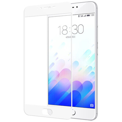 

ESCASE Charm Blue NOTE5 Стеклянная мембрана Meizu Charm Blue NOTE5 Полноэкранный экран Печать Full Full HD HD Взрывозащищенный анти-отпечаток Мобильный телефон фильм Высокая проницаемость