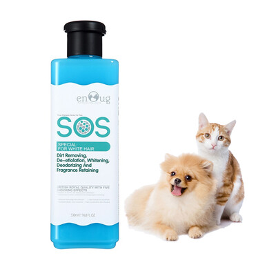 

Enoug SOS Pet Shampoo Cat Dog Shower Gel Gentle Fragrance Samoyed Bear White Hair Series 530ml