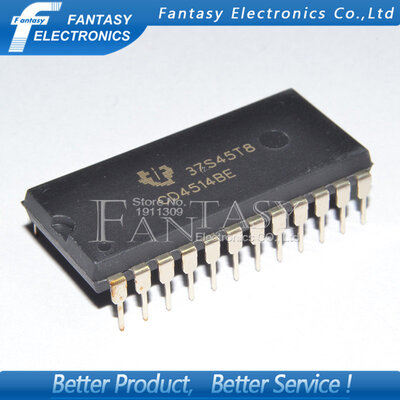 

10PCS CD4514BE DIP24 CD4514 DIP new and original IC free shipping