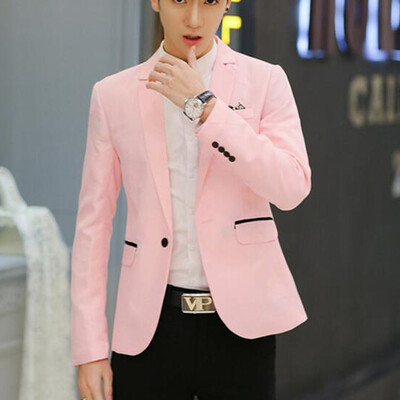 

Mens Fashion Blazer Casual Suit Slim Fit Jacket Wedding Dress