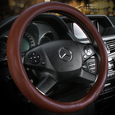 

Zhihui steering wheel cover single interface dedicated to Lexus Jaguar Lincoln Cadillac Volvo four seasons universal leather handle