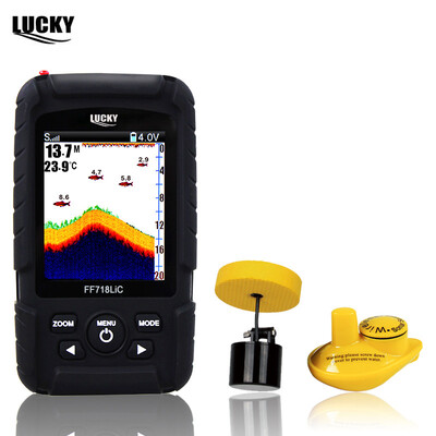 

Lucky ff718lic Real Waterproof Fishing Monitors 2-in-1 Wireless Sonar 328ft 100m Fishfinder Depth Sonar Pro