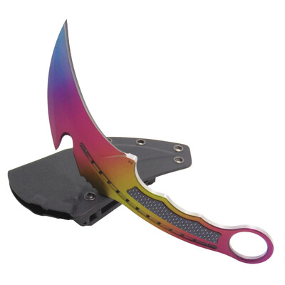 

Masalong woodpecker series Fixed Blade Karambits Claw Knife With K Sheath