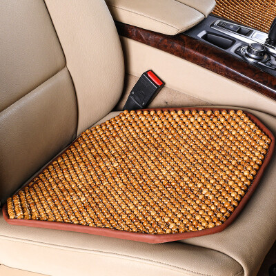 

Antarctic Nanjiren car seat four seasons seat cushion cool pad ice pad small square pad office cushion summer cool pad handmade longan wooden beads cushion leather edge seat cushion single piece