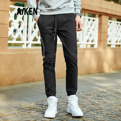 

Aiken Aiken Senma brand mens casual trousers AK118171205 Navy Blue S