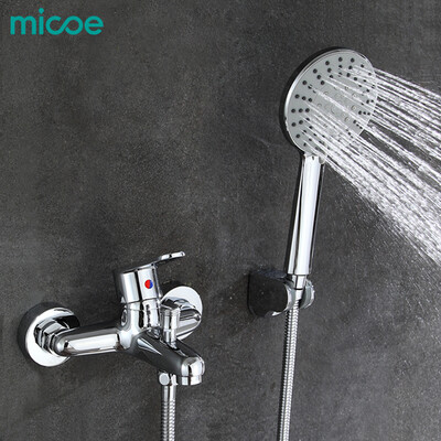 

Micoe 2018 Ванна Смеситель для ванной комнаты Душевой набор для ламината 150 мм Встраиваемый в стену горячий и холодный водяной смеситель